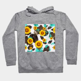 Sunflower cow fur Hoodie